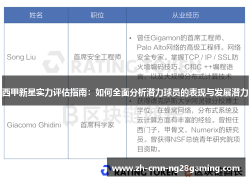 西甲新星实力评估指南:如何全面分析潜力球员的表现与发展潜力 西甲新星实力评估指南:如何全面分析潜力球员的表现与发展潜力